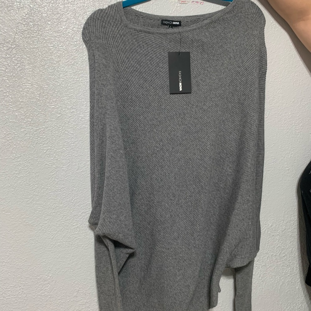 Gray Fashion Nova sweater